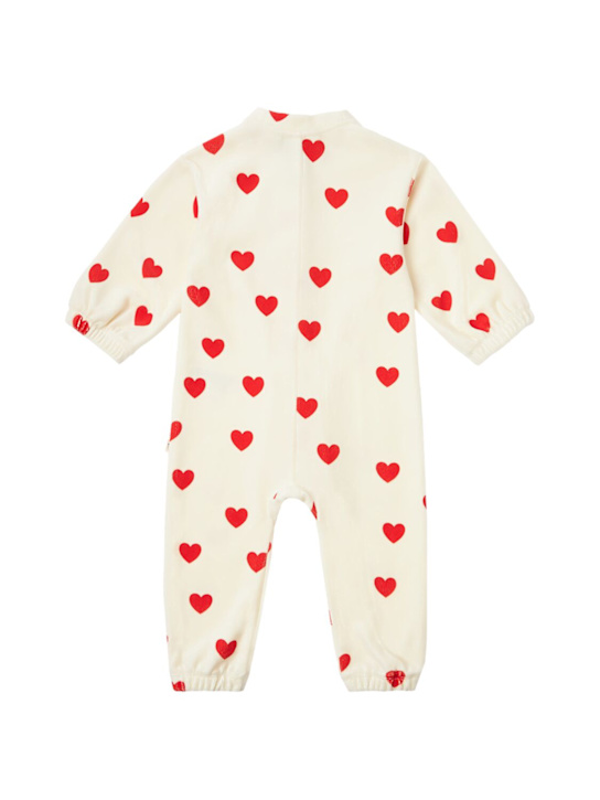 Mini Rodini: Printed cotton blend jersey romper