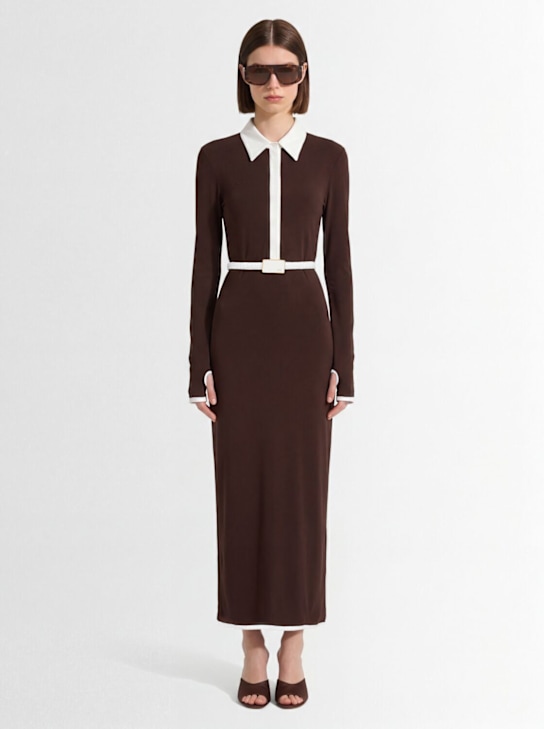 ROWEN ROSE - Long sleeved polo dress