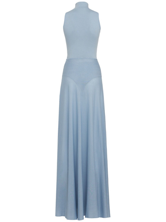 AMIYA - Sirena sleeveless turtleneck long dress