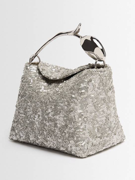 ERDEM: Mini Bloom sequined top handle bag