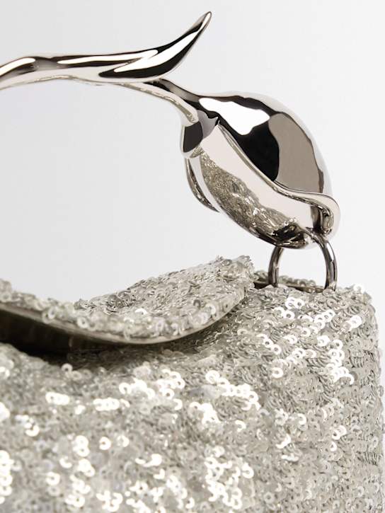 ERDEM: Mini Bloom sequined top handle bag