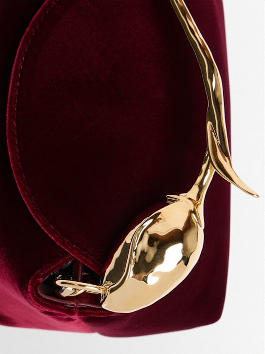 ERDEM: Mini Bloom velvet top handle bag