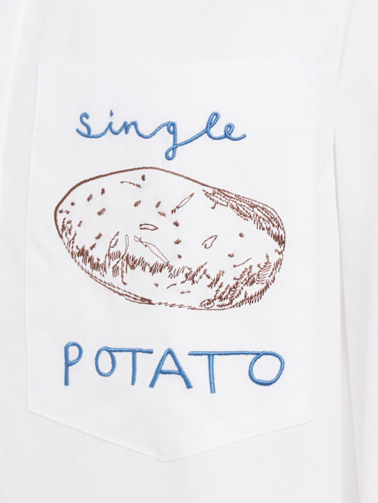 MARCELL PUSTUL: Single Potato cropped shirt