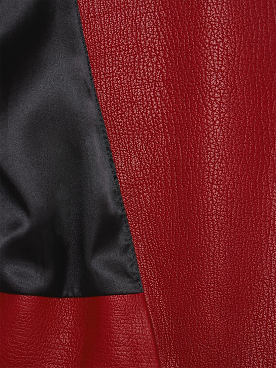 MARCELL PUSTUL: Oversize leather biker jacket
