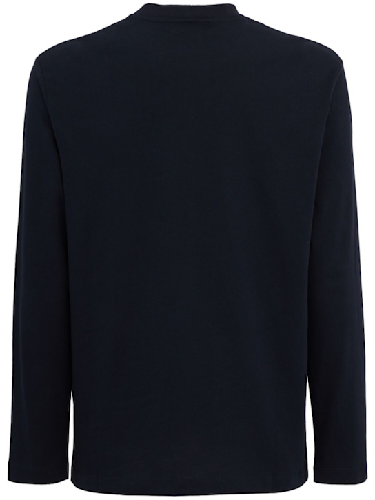 THE CORE: Long-sleeve cotton jersey t-shirt