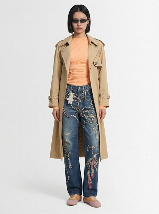 Acne Studios: Tlo organic cotton wide leg jeans