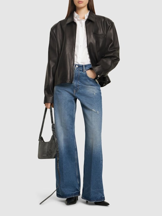 Acne Studios: Jeans anchos de denim