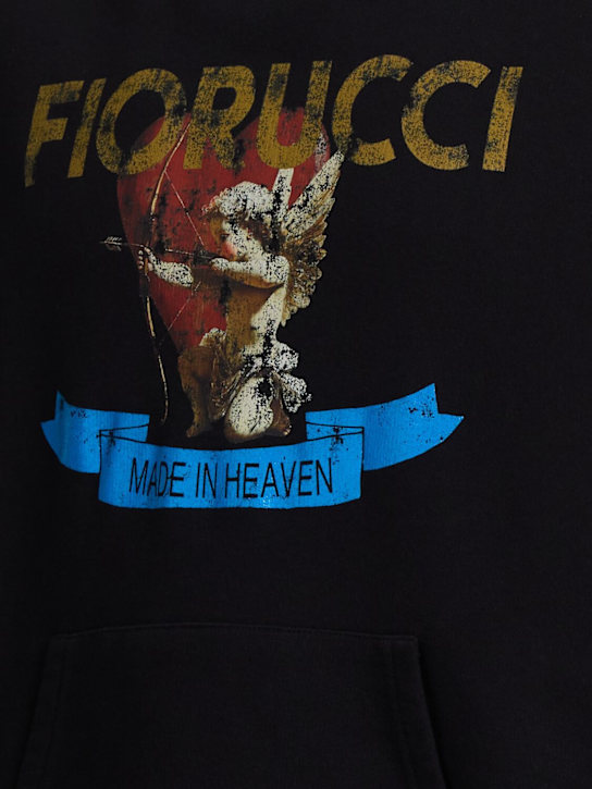 FIORUCCI: Washed cupid relaxed sweatshirt hoodie