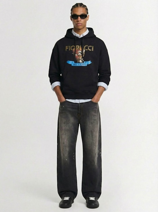 FIORUCCI - Washed cupid relaxed sweatshirt hoodie