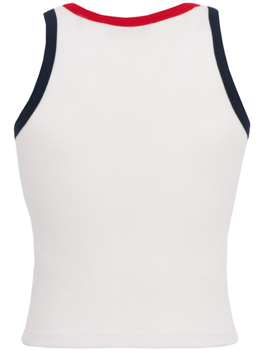 FIORUCCI: Contrast trim tank top