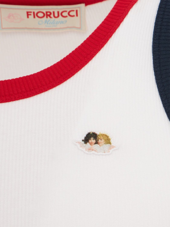 FIORUCCI: Contrast trim tank top