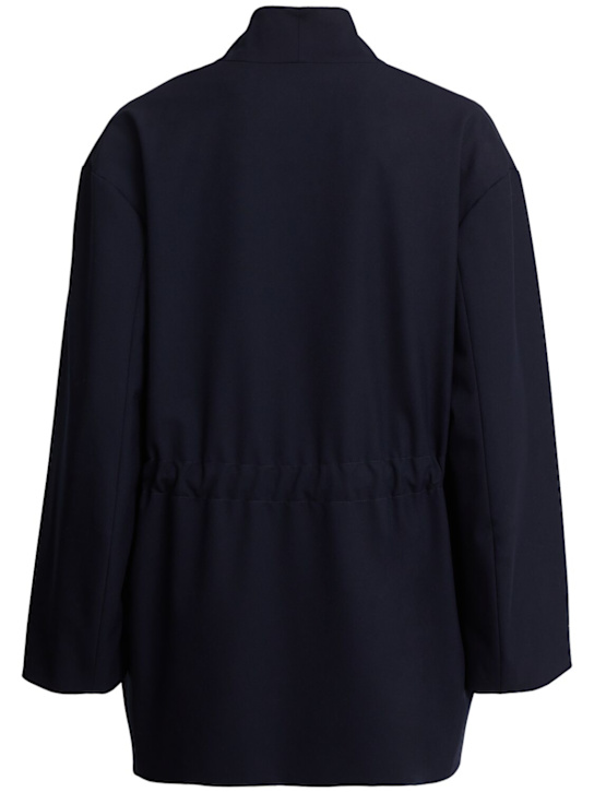 FABIANA FILIPPI: Collarless poly blend blazer