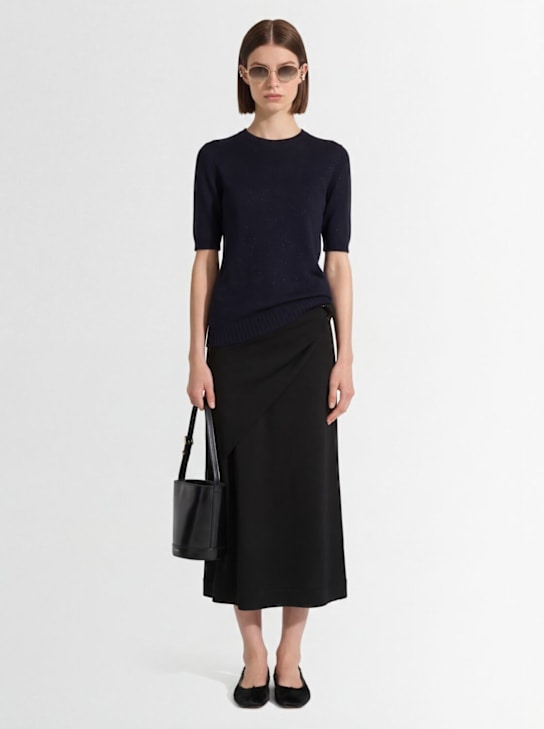 FABIANA FILIPPI - Short sleeve wool blend top