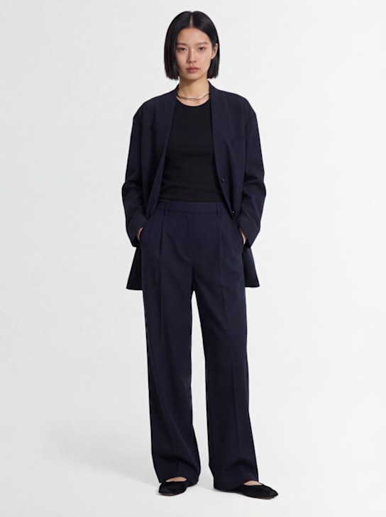 FABIANA FILIPPI - Pantalon large en tissu technique mélangé