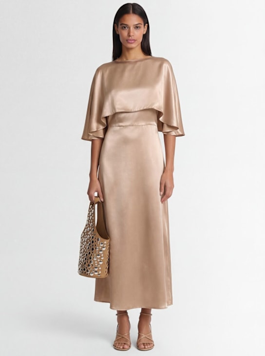 FABIANA FILIPPI - Robe midi en satin deux pièces
