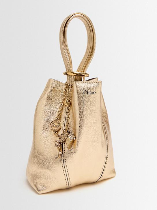 Chloé - Spin metallic leather top handle bag