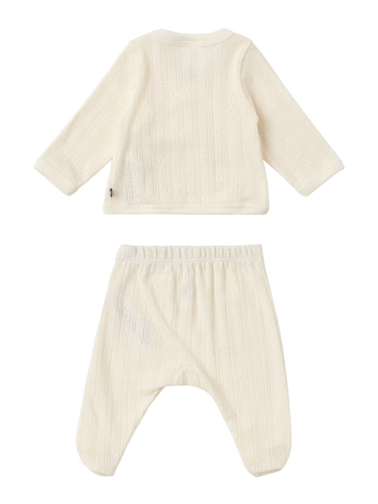 Petit Bateau: Printed cotton jersey top, pants and hat
