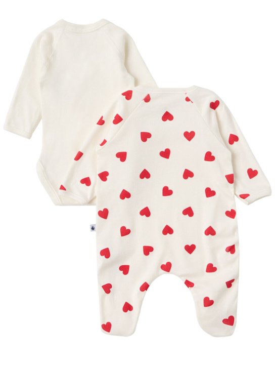 Petit Bateau: Printed cotton jersey romper & bodysuit