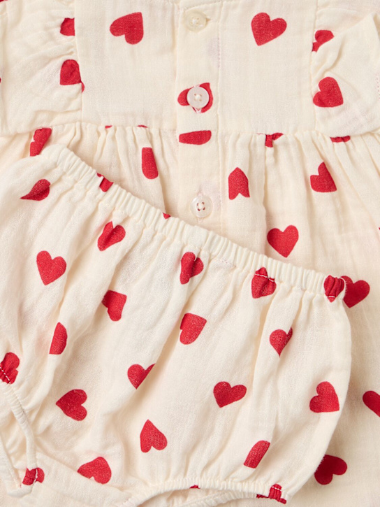 Petit Bateau - Printed cotton shirt & diaper cover