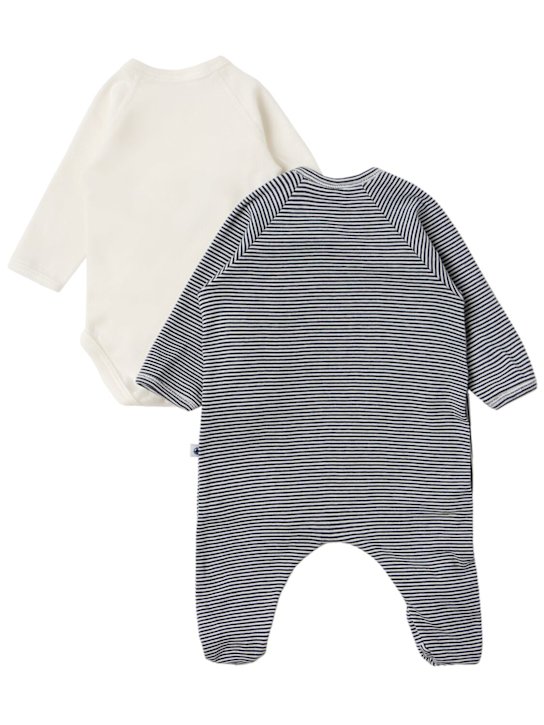 Petit Bateau: Printed cotton jersey romper & bodysuit