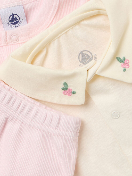 Petit Bateau: Cotton jersey t-shirt, cardigan & pants