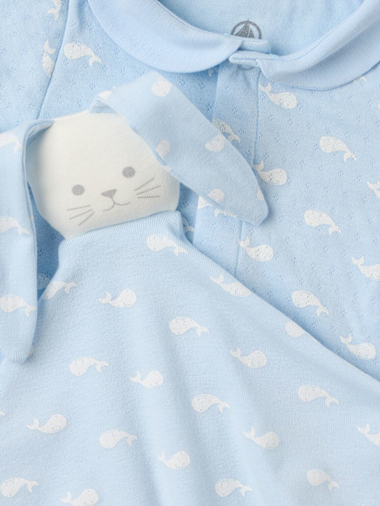 Petit Bateau - Printed cotton jersey romper & toy