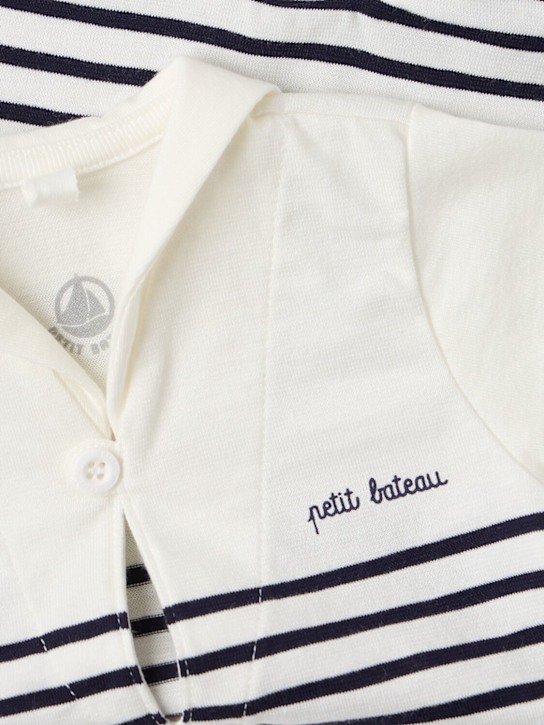 Petit Bateau - Sailor printed cotton jersey romper