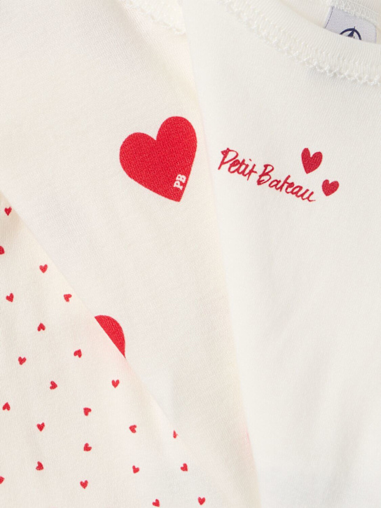Petit Bateau - Set of 3 printed cotton bodysuits