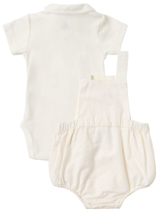 Petit Bateau: Cotton blend bodysuit & overalls