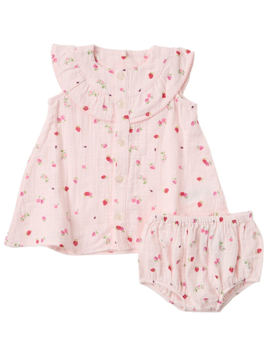 Petit Bateau - Cotton jersey top & shorts