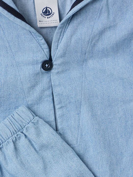 Petit Bateau - Cotton jersey top & shorts