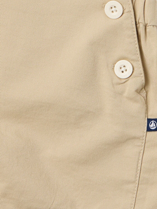 Petit Bateau: Cotton blend twill overalls