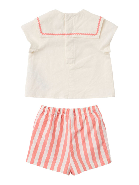 Petit Bateau: Cotton poplin shirt & shorts