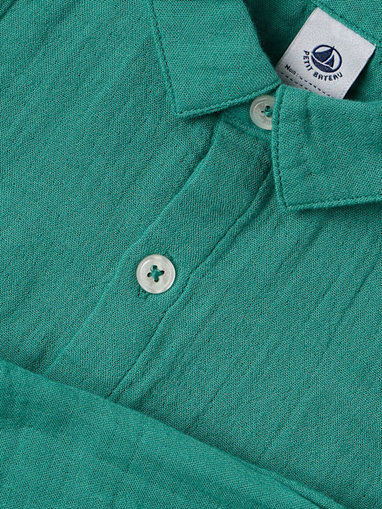 Petit Bateau - Striped cotton shirt
