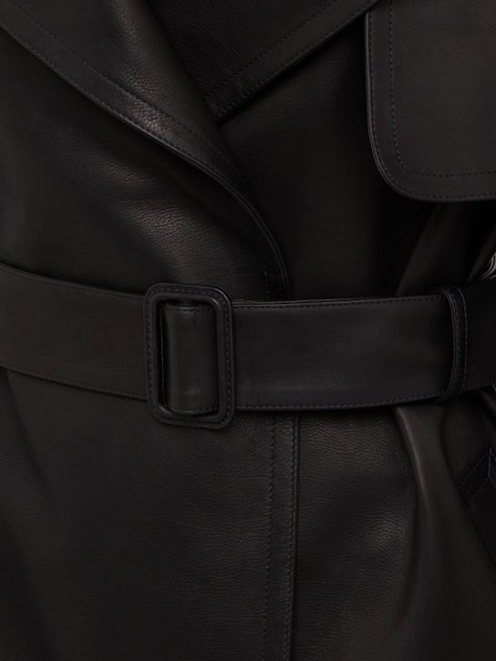 The Row: Siempra soft leather short coat