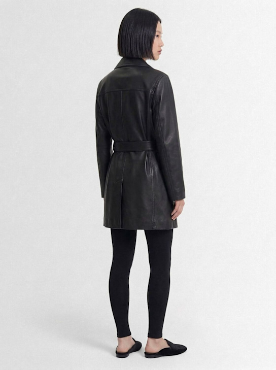 The Row: Siempra soft leather short coat