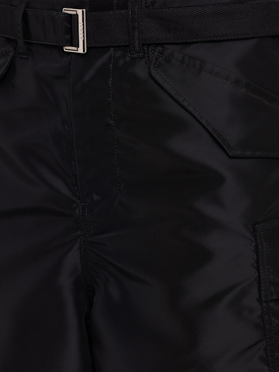 Sacai: Nylon twill cargo shorts