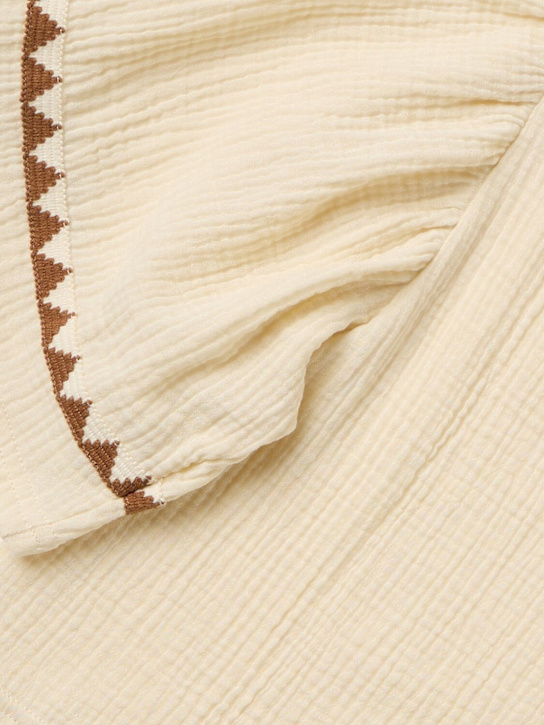 MORNING MESS THERAPY: Embroidered cotton t-shirt