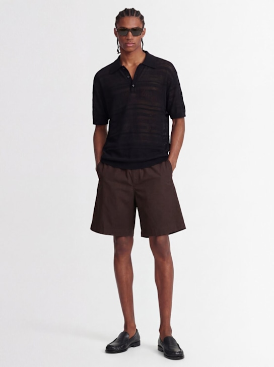 Laneus: Viscose blend polo shirt