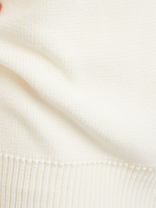 Laneus: Knitted cotton crewneck sweater
