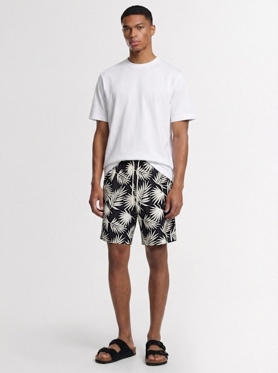 Laneus - Printed viscose shorts