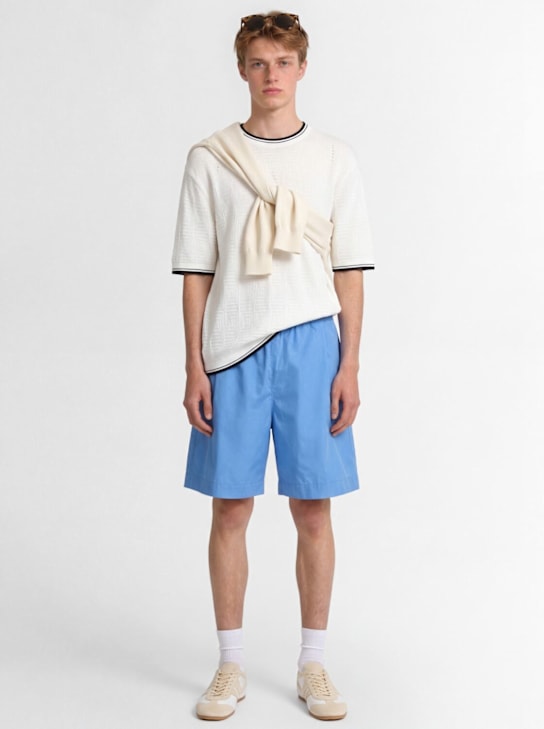 Laneus: Knitted cotton t-shirt