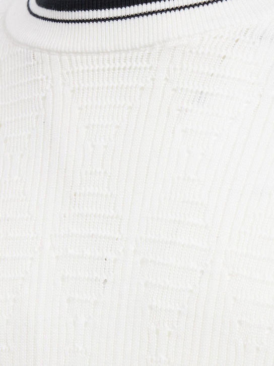 Laneus: Knitted cotton t-shirt