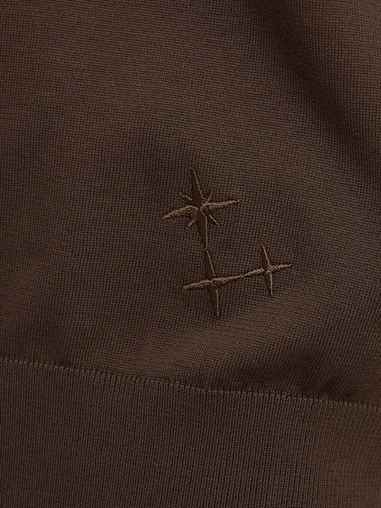Laneus: Knitted cotton t-shirt