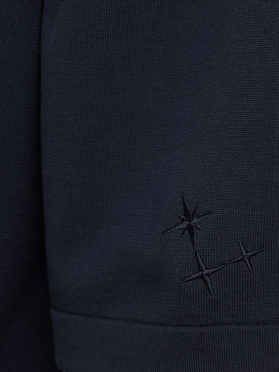 Laneus: Knitted cotton polo shirt
