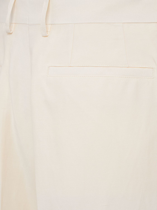 Laneus: Viscose & linen pants