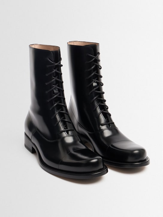 The Row: Kai leather lace-up boots
