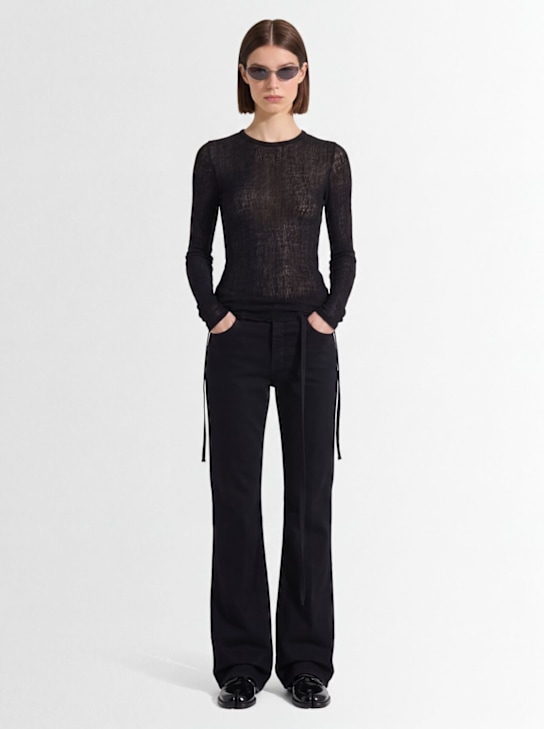 Ann Demeulemeester: Vive 5-pocket straight cotton pants