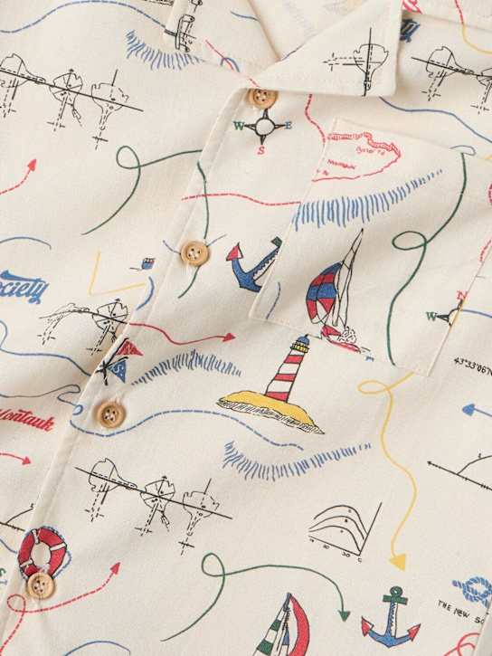 The New Society: Printed cotton shirt