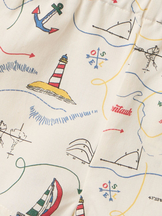 The New Society - Printed cotton shorts
